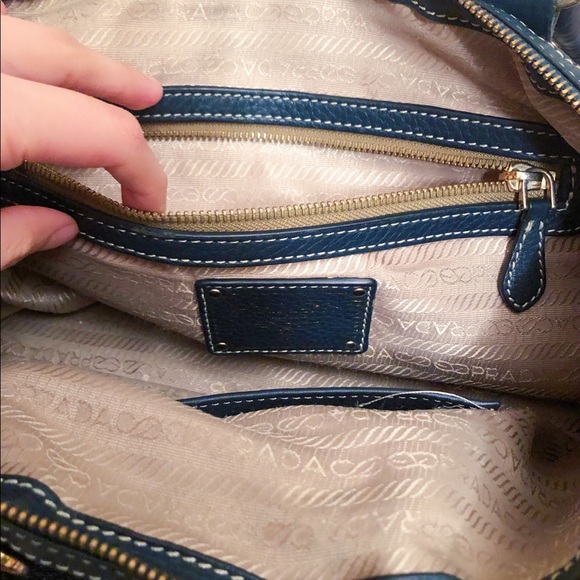 PRADA Bauletto Vitello Daino in Cobalto - Picture 4 of 8